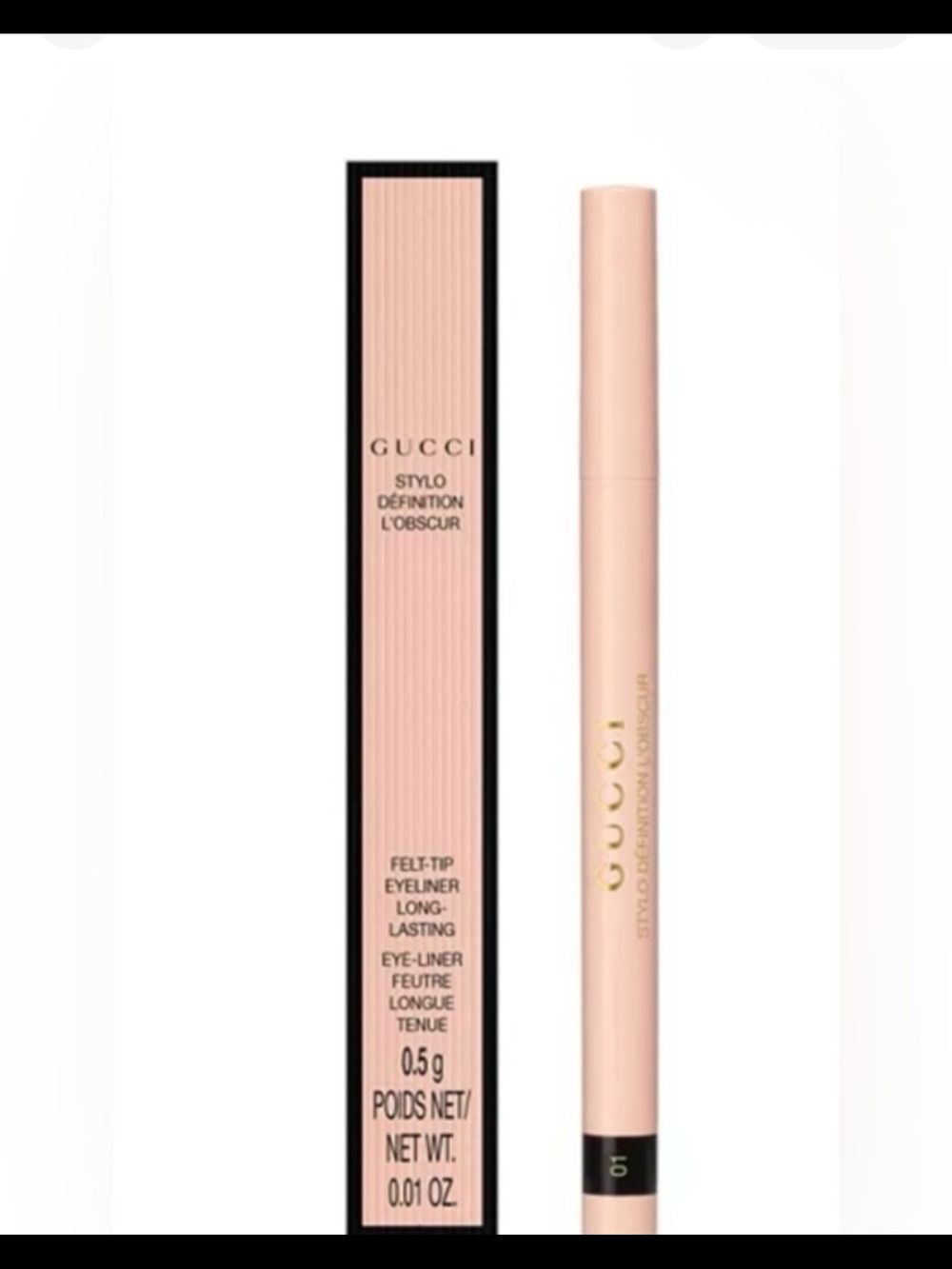 Gucci Beauty Felt-Tip Liquid Eyeliner Stylo Definition In Black NIB✨ FREE GIFT ✨